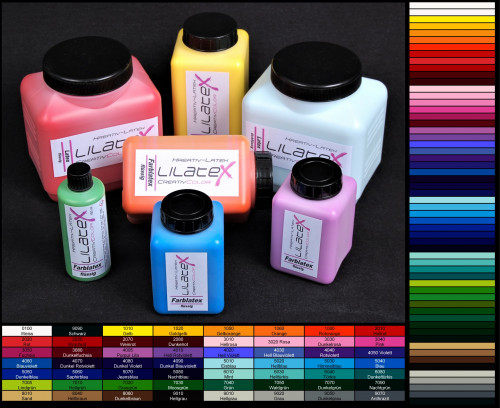 Lilatex Creativ Latex farbig 1 Liter farbige extra-dickflüssige Latexmilch - Flüssiglatex