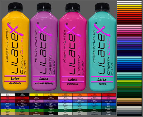 Lilatex Creativ Latex duennfluessig farbig